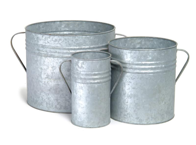 Pflanzkübel Metall verzinkt – The Garden Shop
