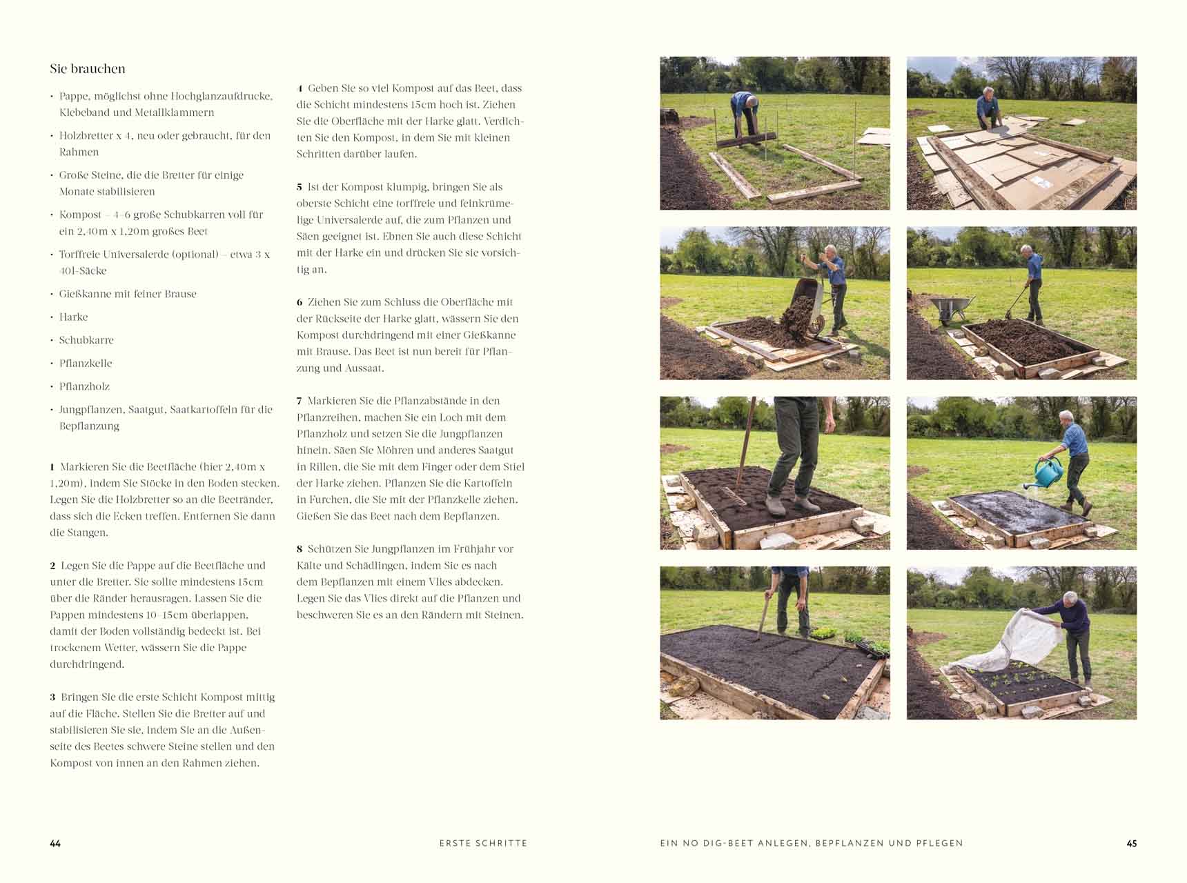 No Dig Gärtnern ohne Umgraben