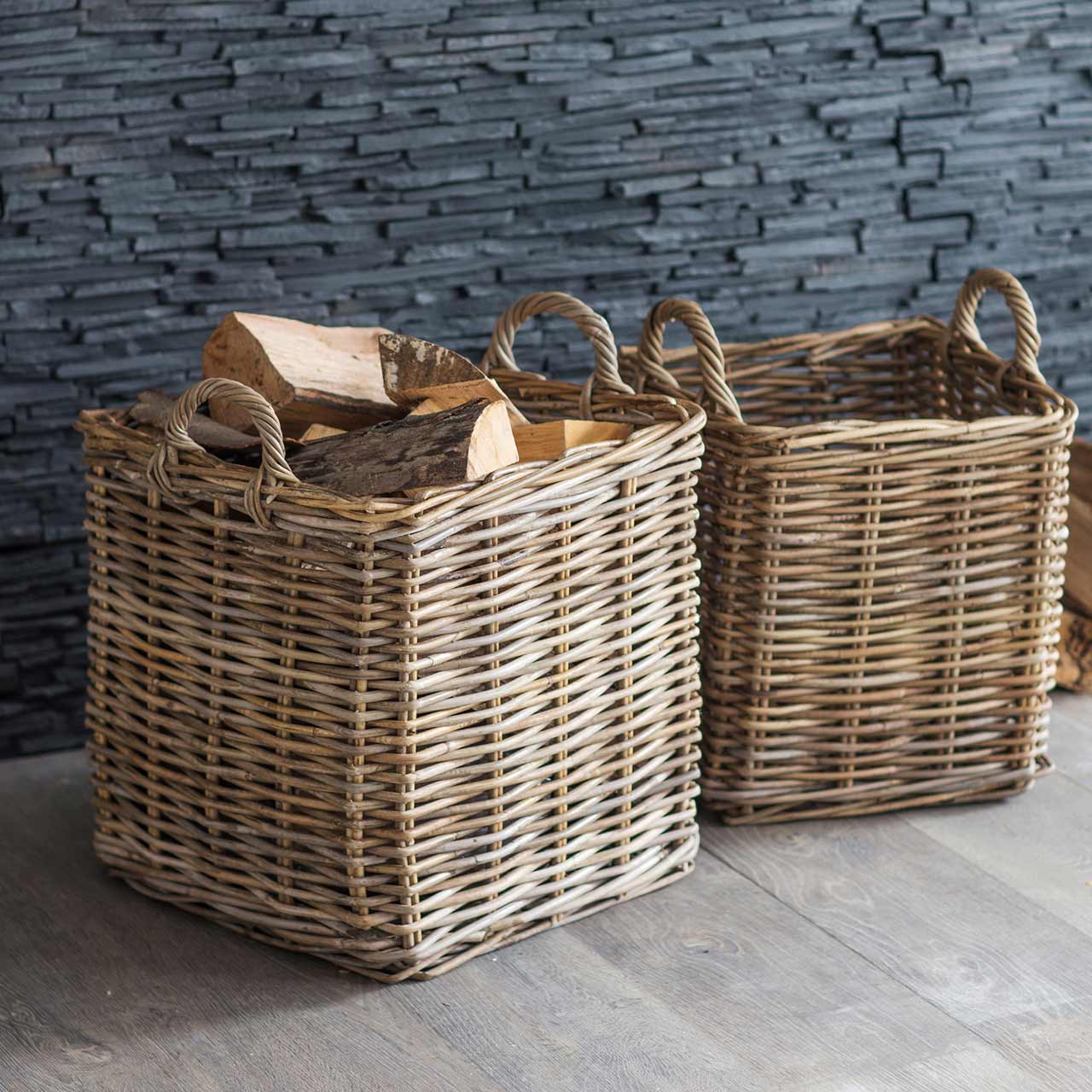 Rattankorb »Square Basket« | (L)40 cm x (B)40 cm x (H)40 cm