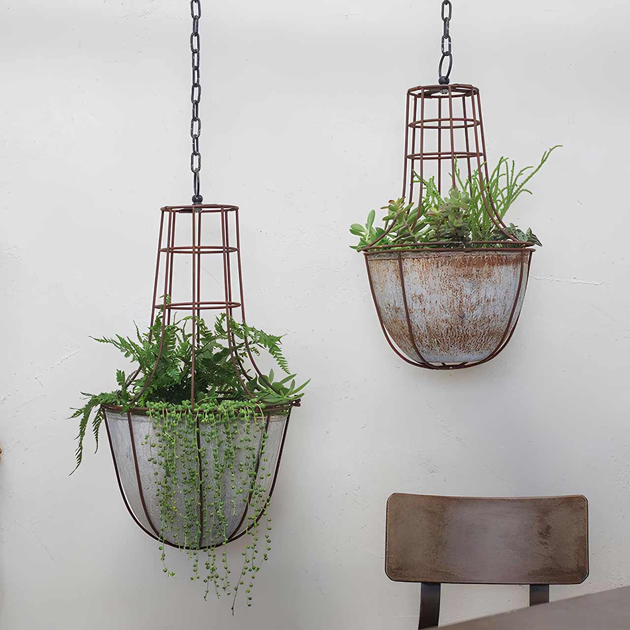 Garten-Hängetopf »Abari Caged Hanging Planter« | (H)60,0 cm | Ø32,0 cm | 5 Liter