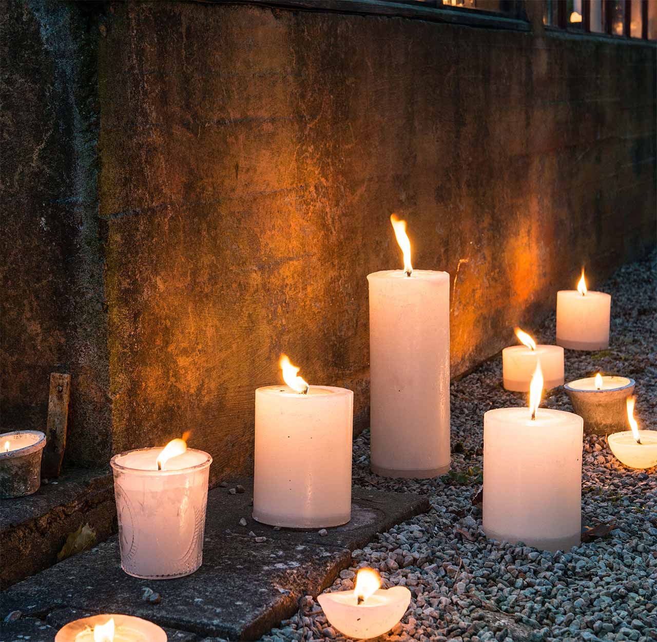 Kerzen für den Außenbereich