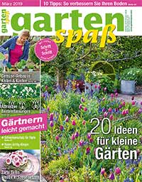 Titelseite des Magazins gartenspaß