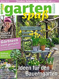 Titelseite des Magazins gartenspaß