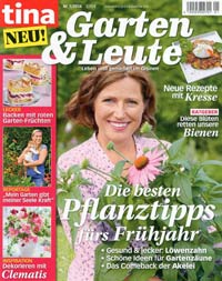 Titelseite des Magazins tina Garten & Leute