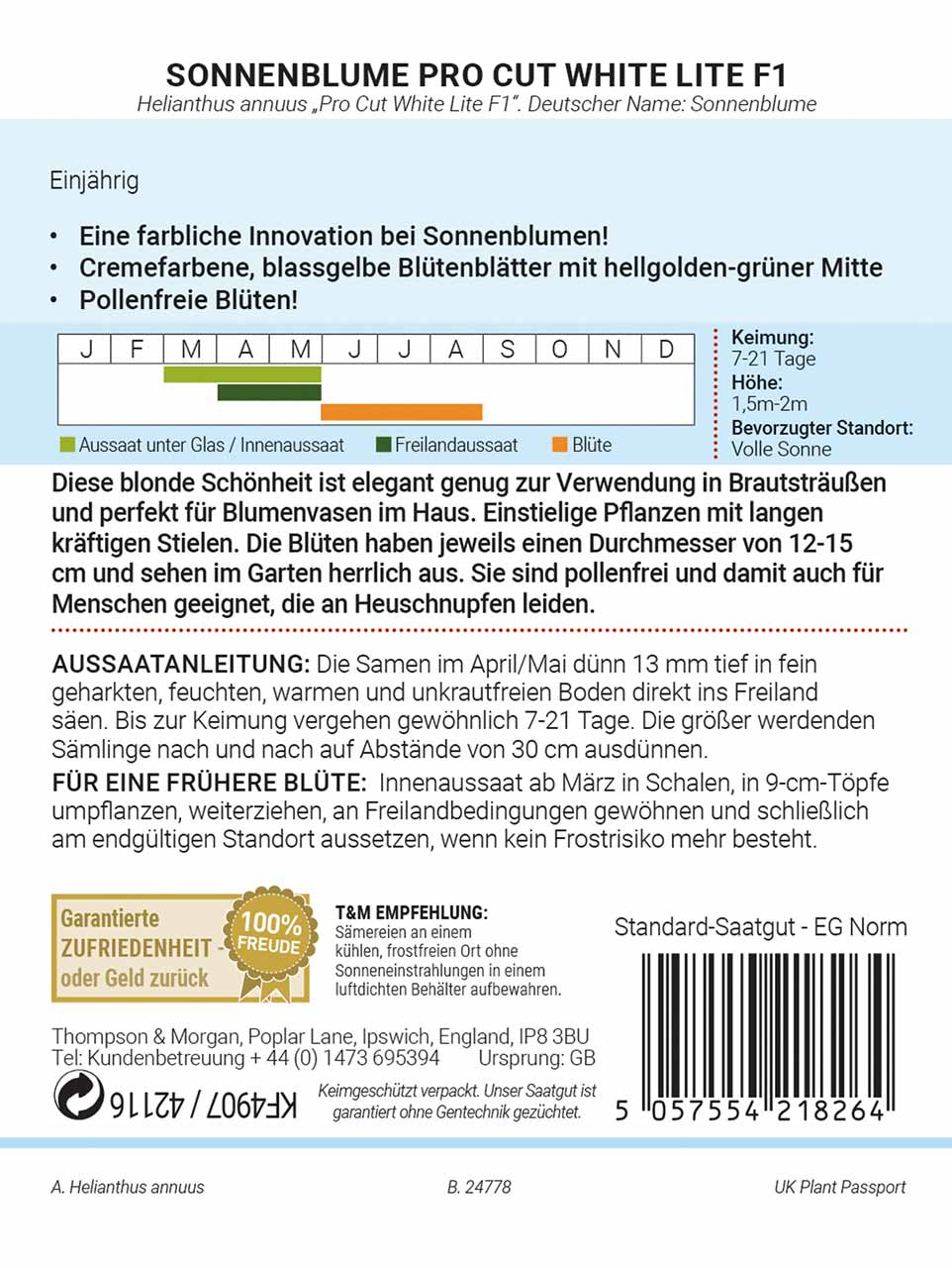 Sonnenblume Pro Cut White Lite F1