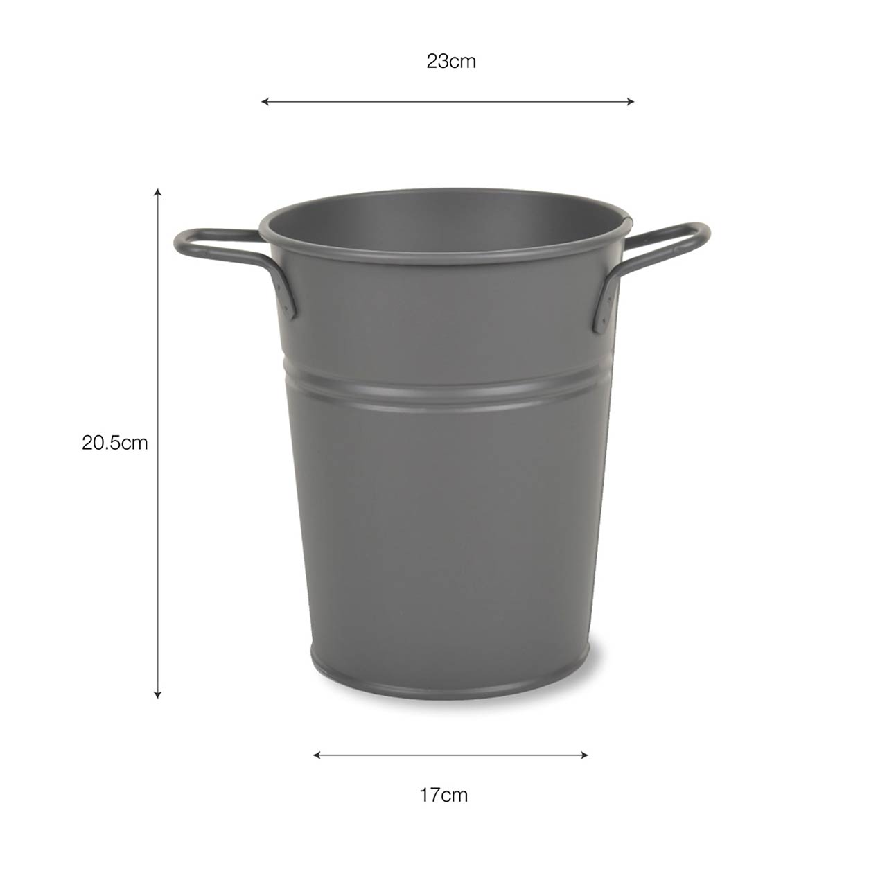 Blumenvase »Florist Bucket« - Anthrazit
