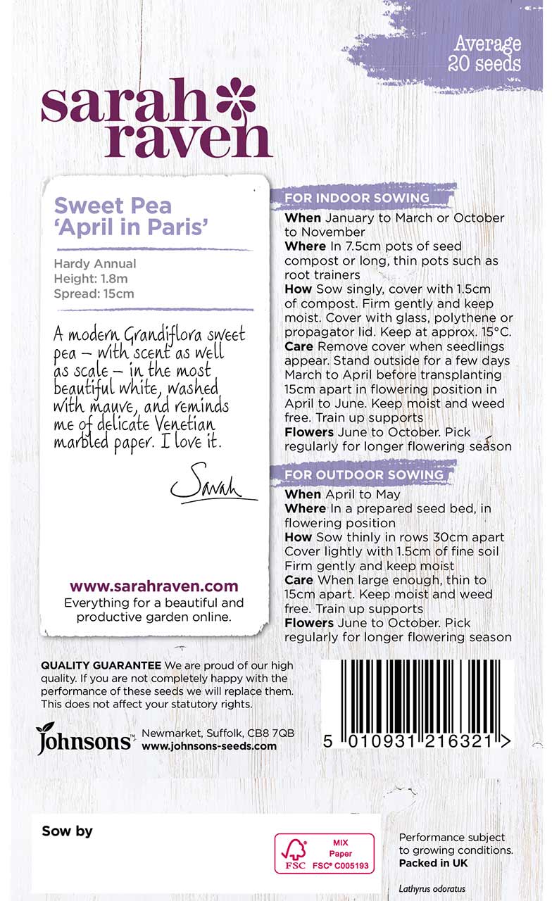 Durftwicke April in Paris