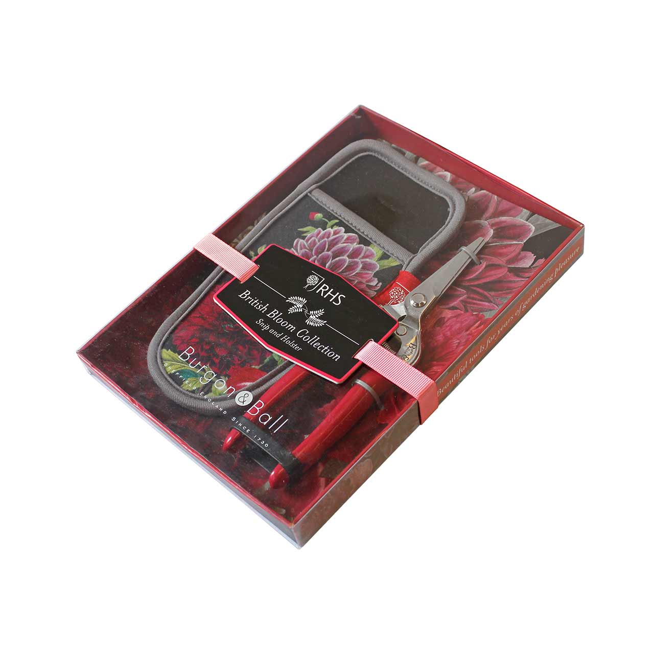 Geschenkset mit Blumenschere & Holster »British Bloom«