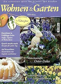 Titelseite des Magazins Wohnen & Garten