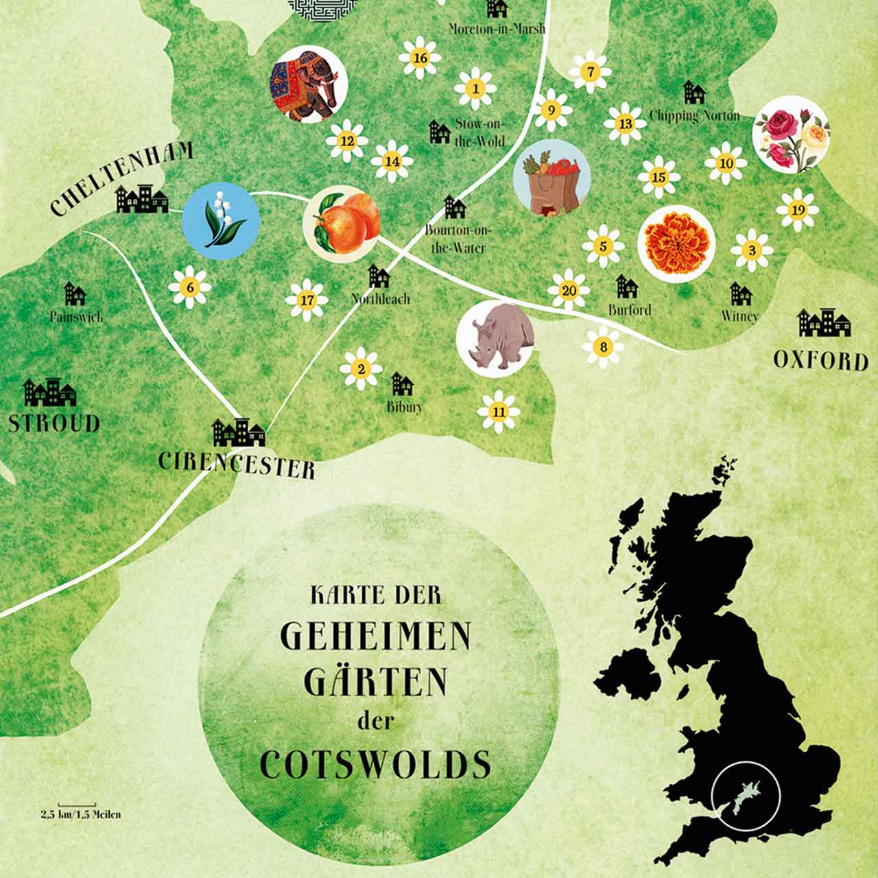 Die geheimen Gärten der Cotswolds