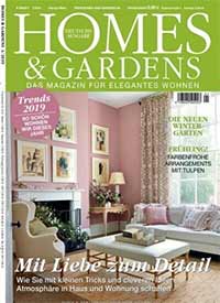 Titelseite des Magazins HOMES & GARDENS