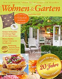 Titelseite des Magazins Wohnen und Garten