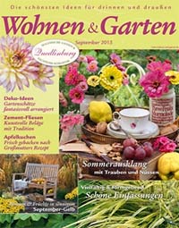 Titelseite des Magazins Wohnen & Garten