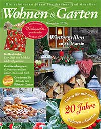 Titelseite des Magazins Wohnen und Garten