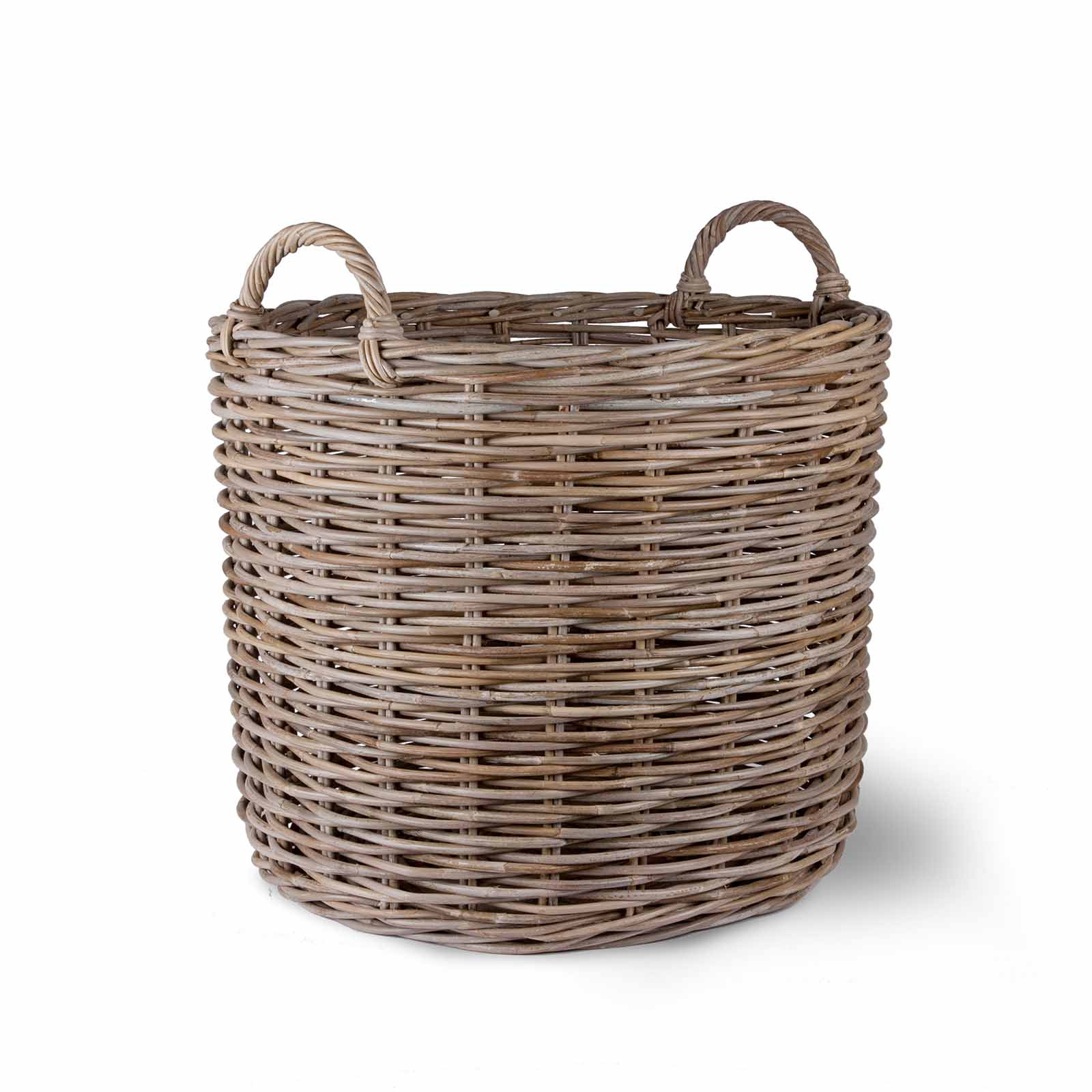 Rattankorb mit Rollen