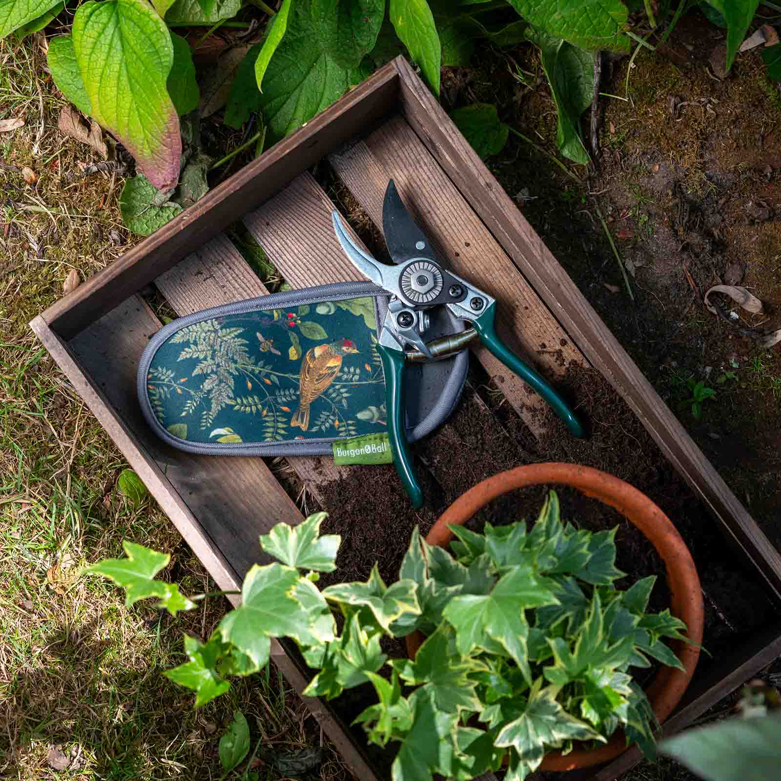 RHS-Geschenkset mit Gartenschere & Holster »Woodland Wonder«