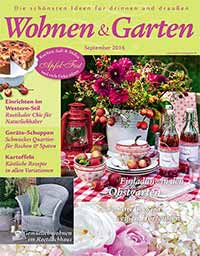 Titelseite des Magazins Wohnen & Garten
