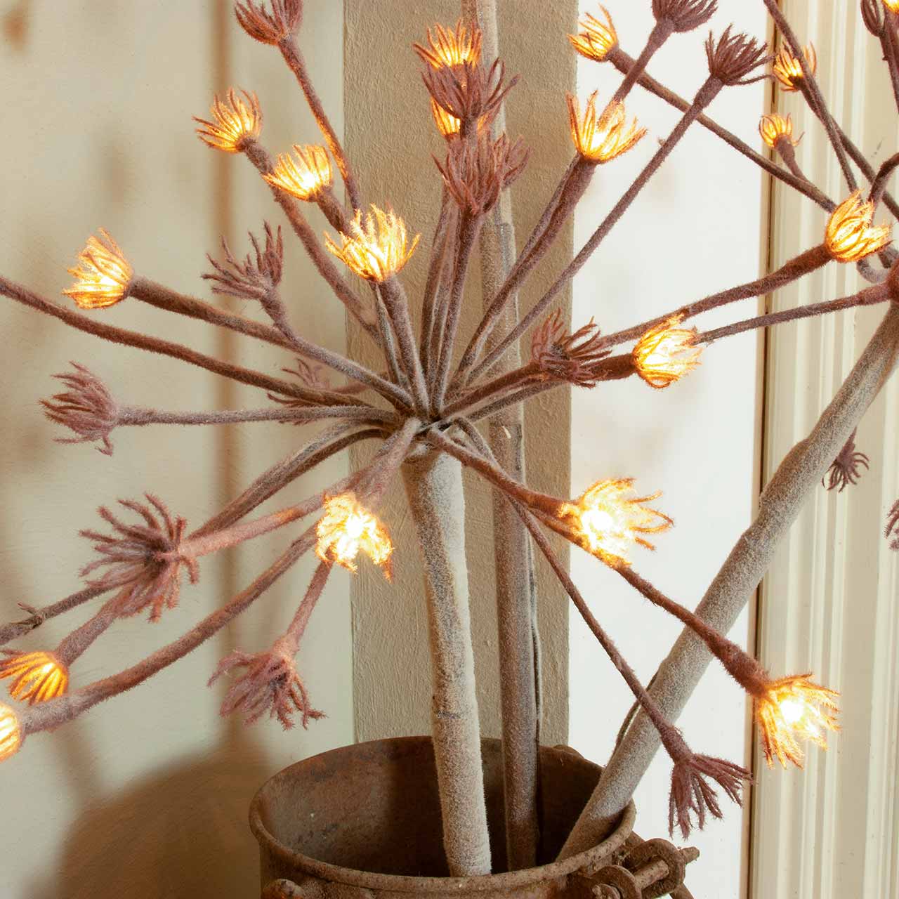Leuchtzweig »Hogweed« | (H)90 cm x Ø35 cm | 15 Lichter