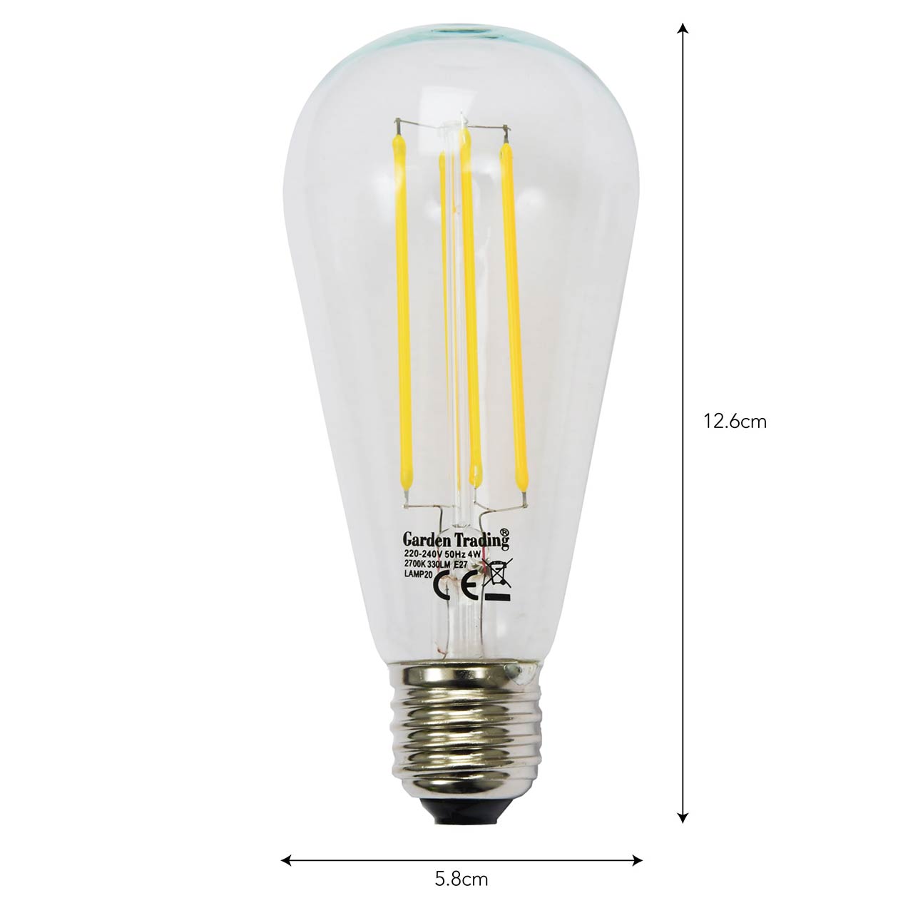 LED E27 Glühlampe 4W 2700K