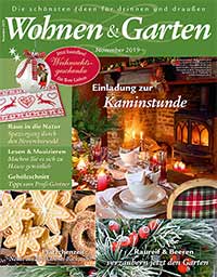 Titelseite des Magazins Wohnen & Garten