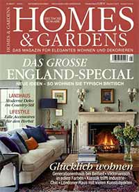 Titelseite des Magazins HOMES & GARDENS