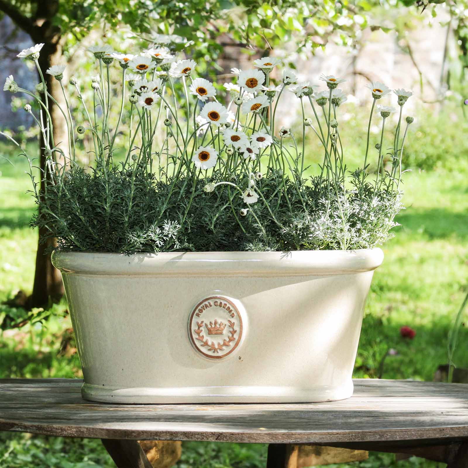 Pflanztopf »Edwardian« | Chalk | Ø25 cm | (H)22 cm