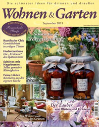 Titelseite des Magazins Wohnen & Garten