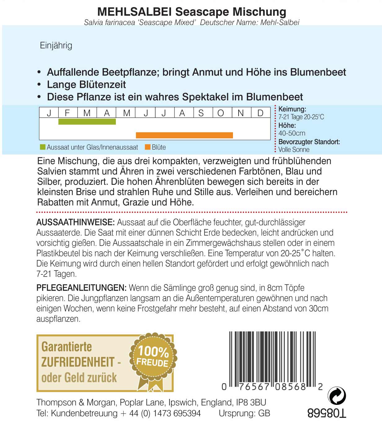 Mehlsalbei Samen