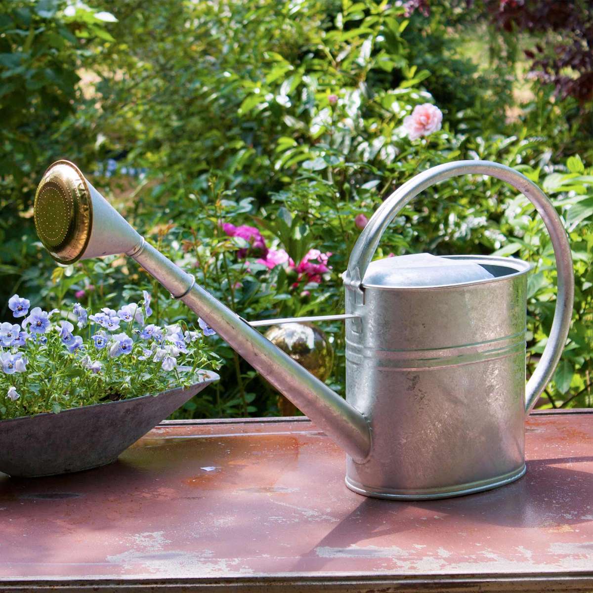 Gießkanne 'Classic Can' aus verzinktem Metall 8 Liter Weitere