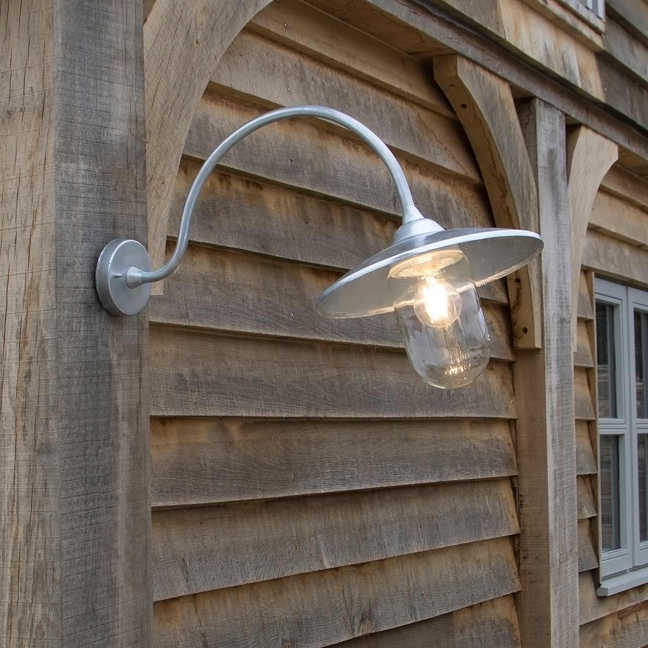 Außenwandleuchte »St Ives Arched Swan Neck« Wandleuchten