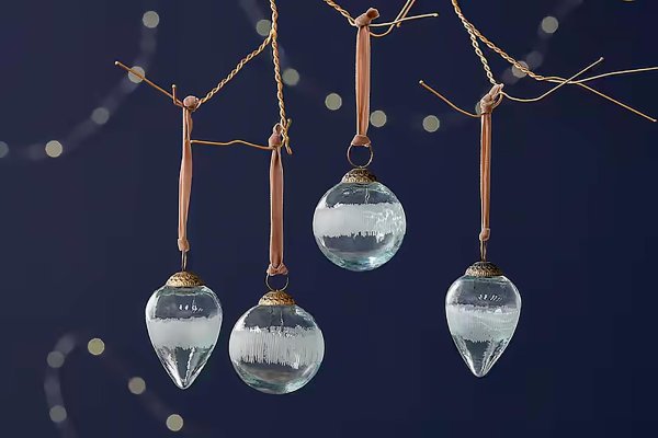 Weihnachtskugel »Ice« - 4er Set