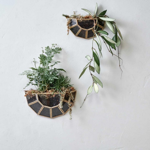 Pflanzgefäß Wand Half Circle Planter