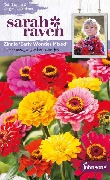 Blumensamen Zinnie »Early Wonder Mixed« - von Sarah Raven