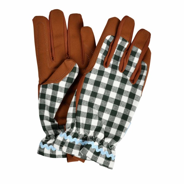 Gartenhandschuhe von Burgon & Ball Grün Kariert