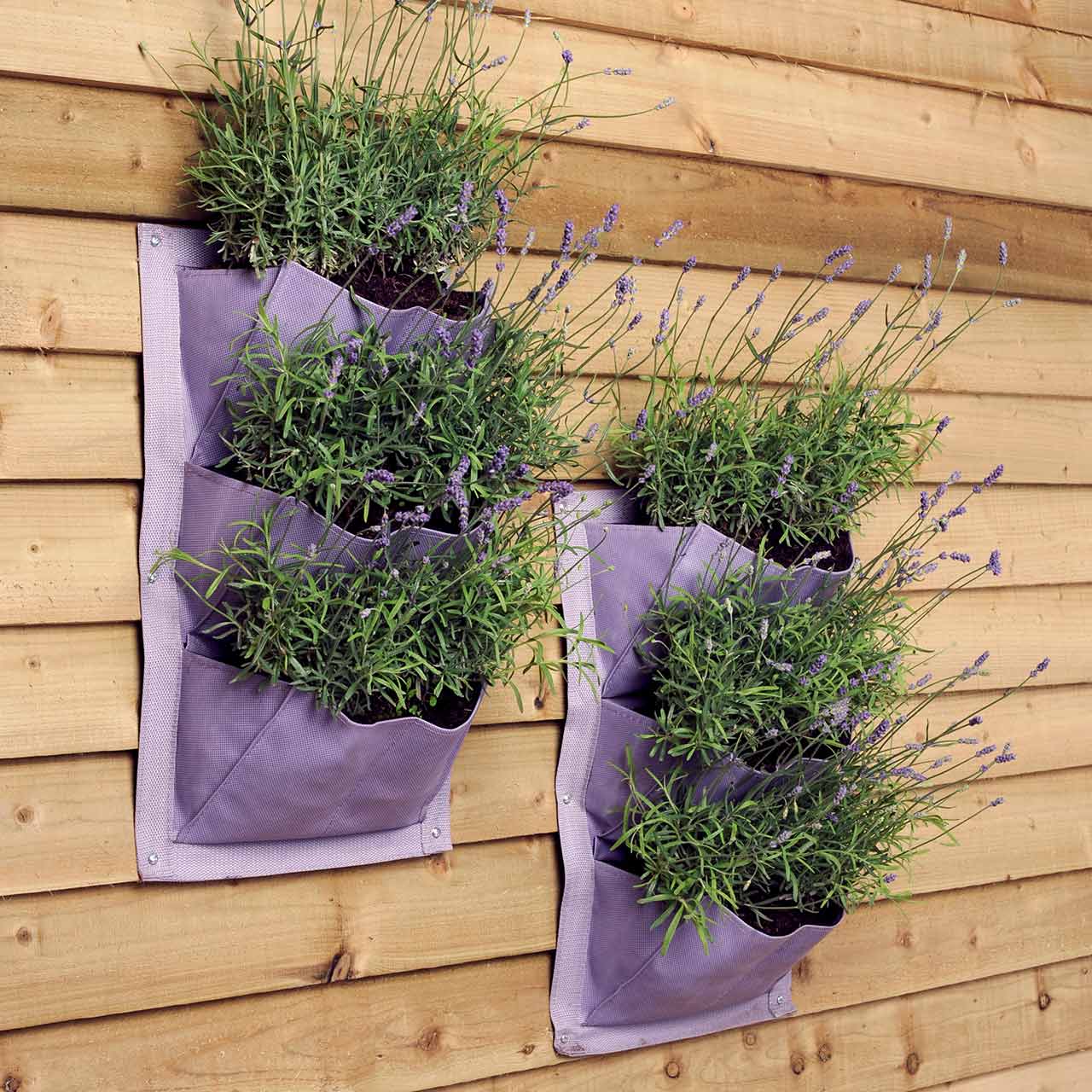 Pflanztaschen für die Wand »Lavendel« 2er Pack Pflanztaschen für die