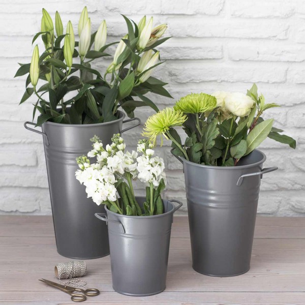 Blumenvase »Florist Bucket« - Anthrazit