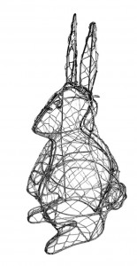 Formschnitt Schablone Hase