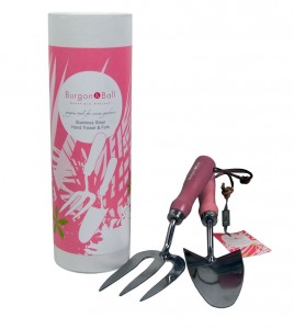 Handschaufel und Handgabel in Pink