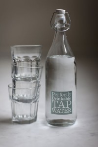Glasflaschen Design mit Aufdruck